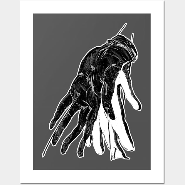 divided hands Wall Art by Munka